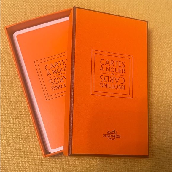 Hermes Orange Knotting Cards - Picture 1 of 5